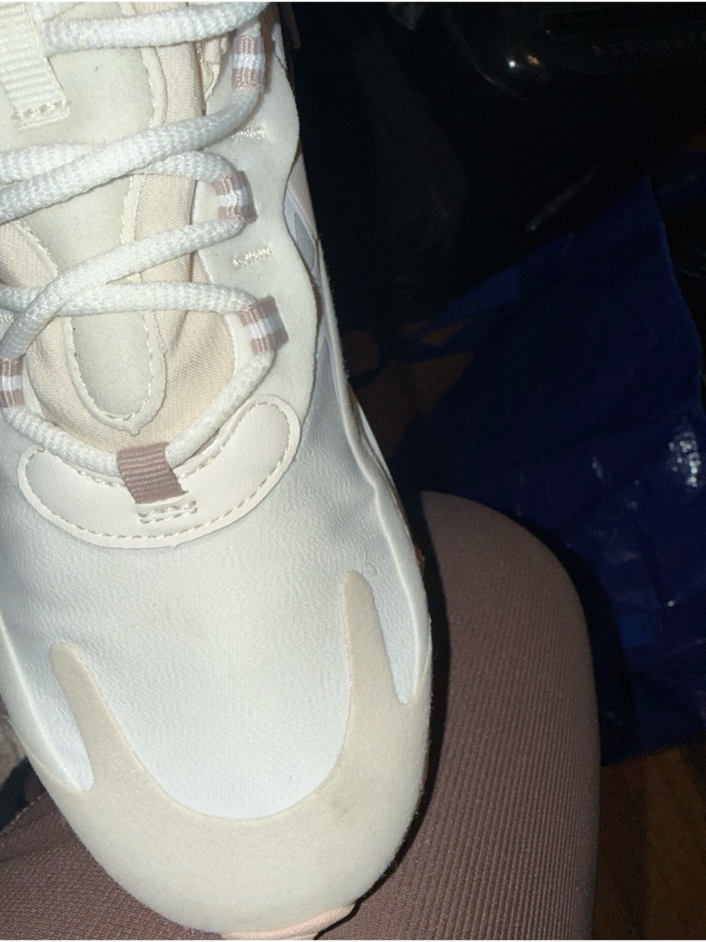 Nike Air Max 270 React Cream/Beige Sneakers - Picture 9 of 16